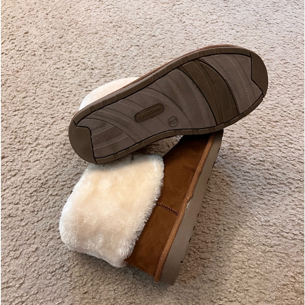 Arizona faux fur booties.